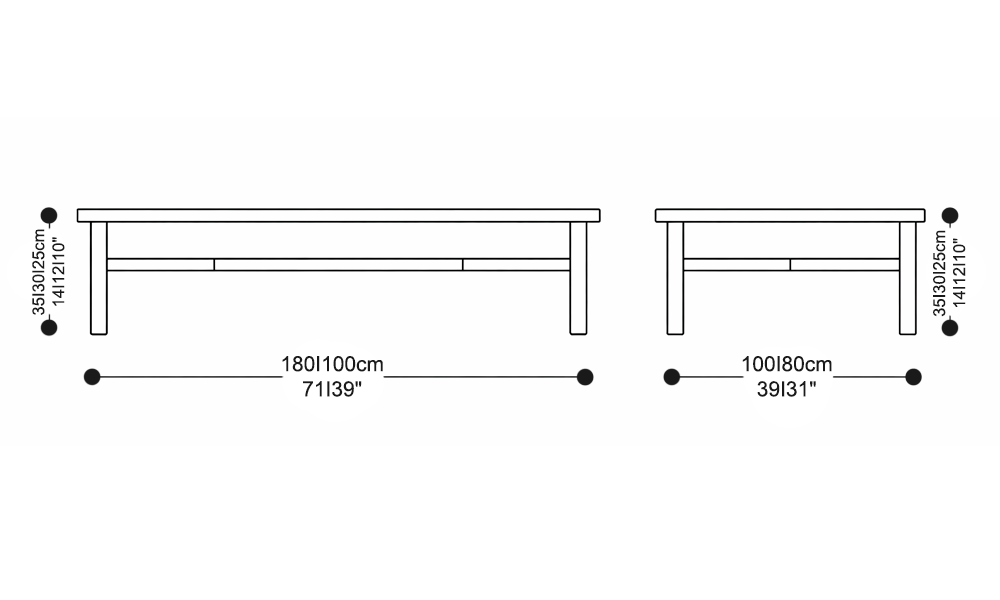 Image of the main dimensions of the product